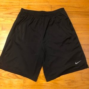 Black large Nike basketball shorts